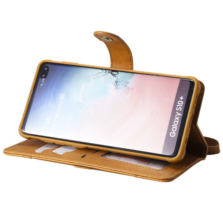 For Galaxy S10+ Multifunctional Detachable Magnetic Horizontal Flip Leather Case with Card Slots & Holder & Wallet & Photo Frame