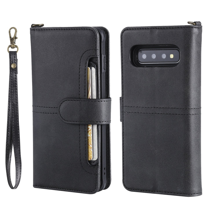 For Galaxy S10 Multifunctional Detachable Magnetic Horizontal Flip Leather Case with Card Slots & Holder & Wallet & Photo Frame