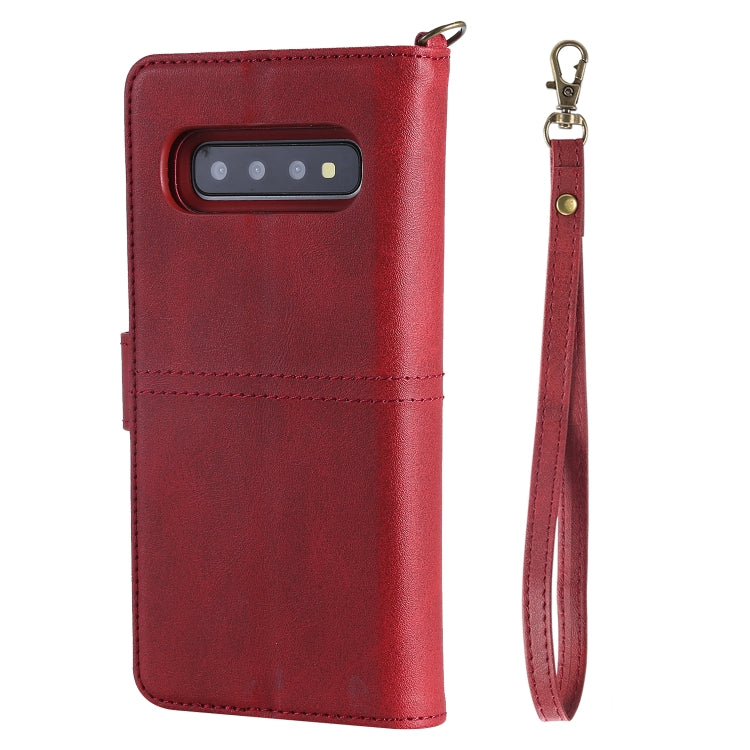 For Galaxy S10 Multifunctional Detachable Magnetic Horizontal Flip Leather Case with Card Slots & Holder & Wallet & Photo Frame