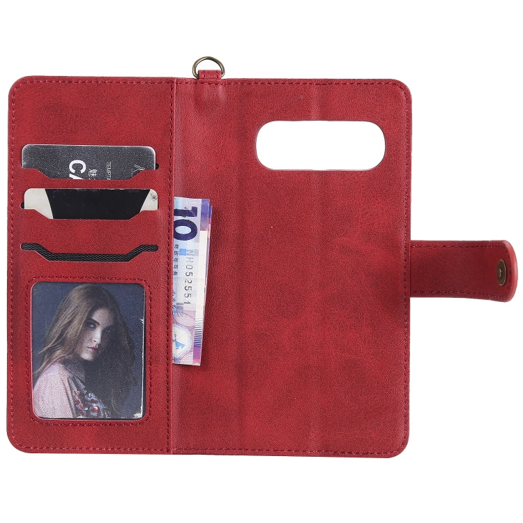 For Galaxy S10 Multifunctional Detachable Magnetic Horizontal Flip Leather Case with Card Slots & Holder & Wallet & Photo Frame
