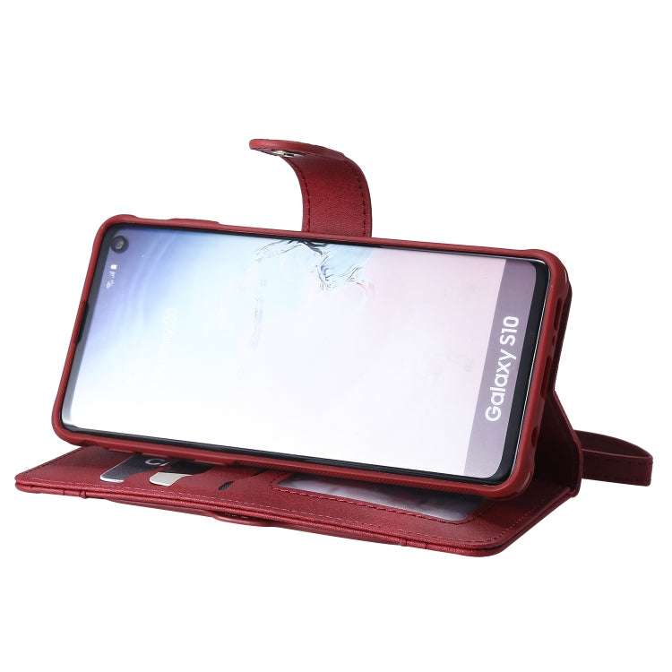 For Galaxy S10 Multifunctional Detachable Magnetic Horizontal Flip Leather Case with Card Slots & Holder & Wallet & Photo Frame