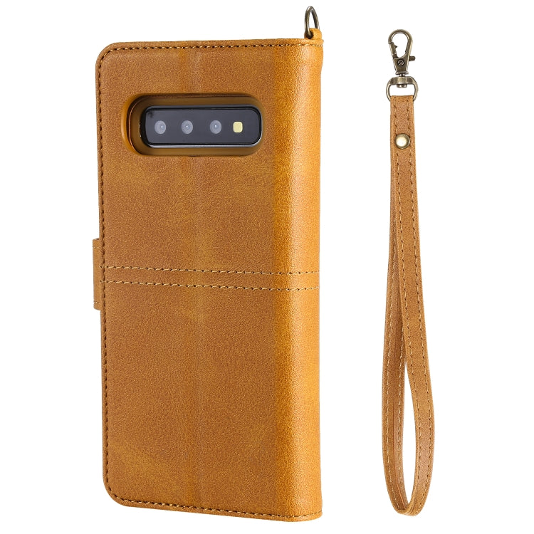 For Galaxy S10 Multifunctional Detachable Magnetic Horizontal Flip Leather Case with Card Slots & Holder & Wallet & Photo Frame