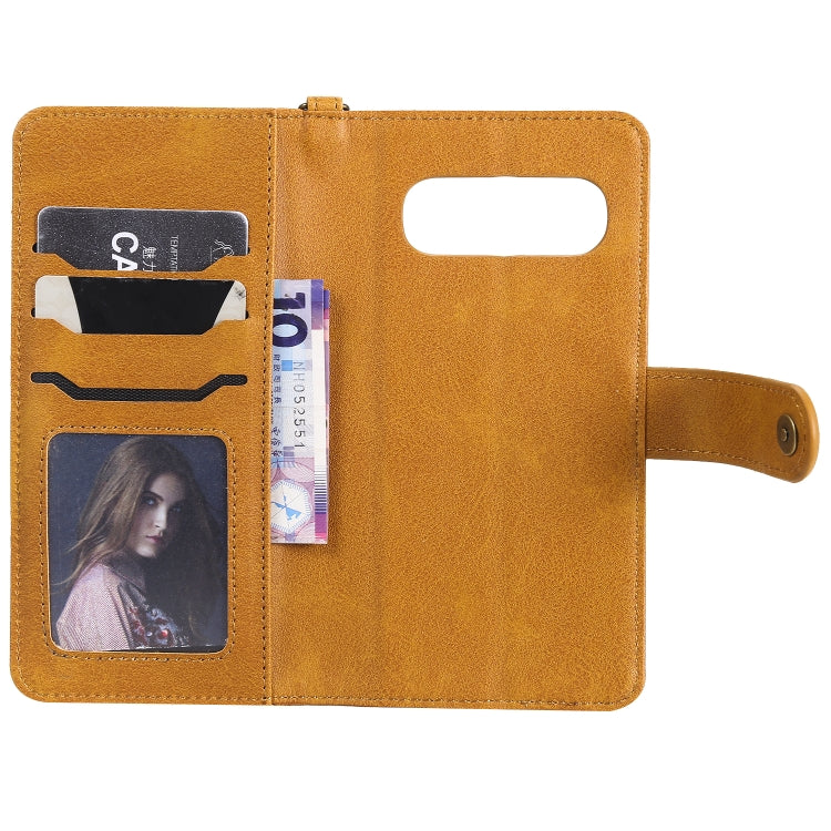 For Galaxy S10 Multifunctional Detachable Magnetic Horizontal Flip Leather Case with Card Slots & Holder & Wallet & Photo Frame
