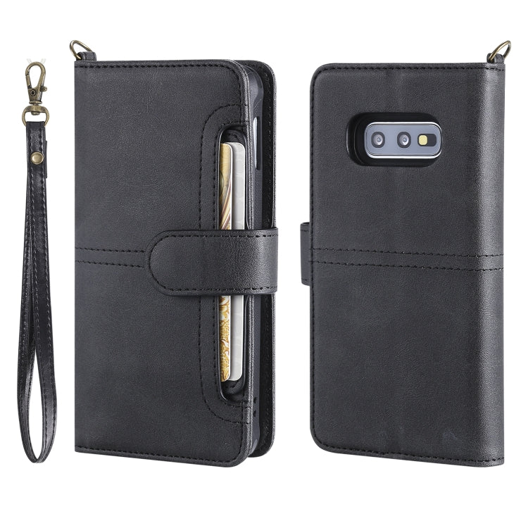 For Galaxy S10e Multifunctional Detachable Magnetic Horizontal Flip Leather Case with Card Slots & Holder & Wallet & Photo Frame