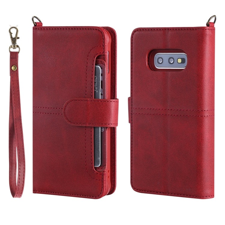 For Galaxy S10e Multifunctional Detachable Magnetic Horizontal Flip Leather Case with Card Slots & Holder & Wallet & Photo Frame