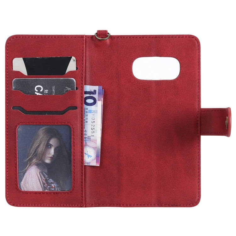 For Galaxy S10e Multifunctional Detachable Magnetic Horizontal Flip Leather Case with Card Slots & Holder & Wallet & Photo Frame