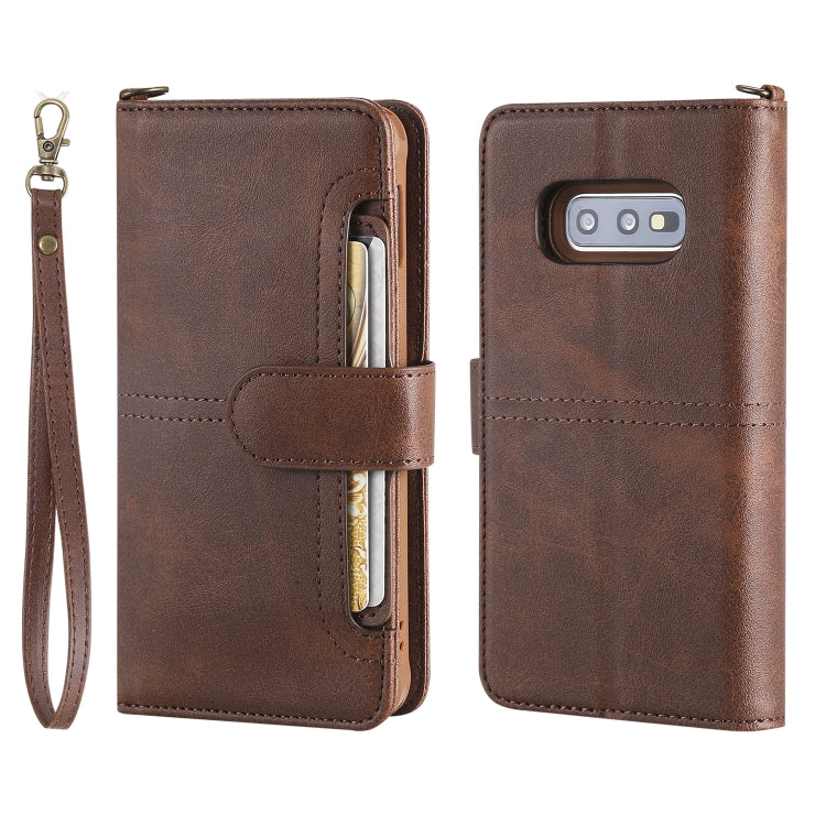 For Galaxy S10e Multifunctional Detachable Magnetic Horizontal Flip Leather Case with Card Slots & Holder & Wallet & Photo Frame