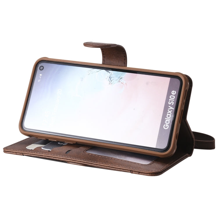For Galaxy S10e Multifunctional Detachable Magnetic Horizontal Flip Leather Case with Card Slots & Holder & Wallet & Photo Frame