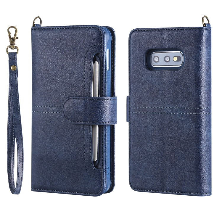 For Galaxy S10e Multifunctional Detachable Magnetic Horizontal Flip Leather Case with Card Slots & Holder & Wallet & Photo Frame