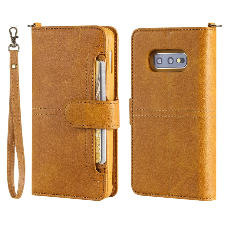 For Galaxy S10e Multifunctional Detachable Magnetic Horizontal Flip Leather Case with Card Slots & Holder & Wallet & Photo Frame