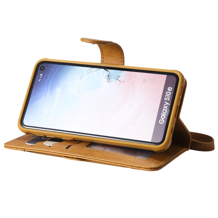 For Galaxy S10e Multifunctional Detachable Magnetic Horizontal Flip Leather Case with Card Slots & Holder & Wallet & Photo Frame