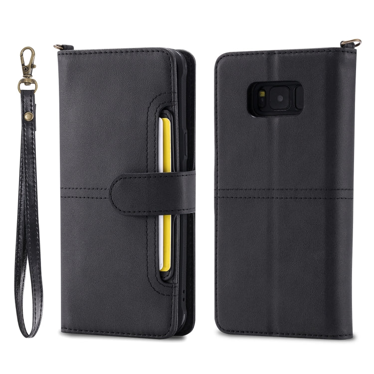 For Galaxy S8 Multifunctional Detachable Magnetic Horizontal Flip Leather Case with Card Slots & Holder & Wallet & Photo Frame