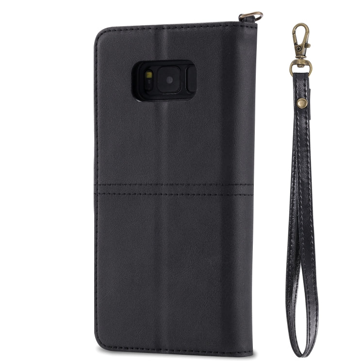 For Galaxy S8 Multifunctional Detachable Magnetic Horizontal Flip Leather Case with Card Slots & Holder & Wallet & Photo Frame