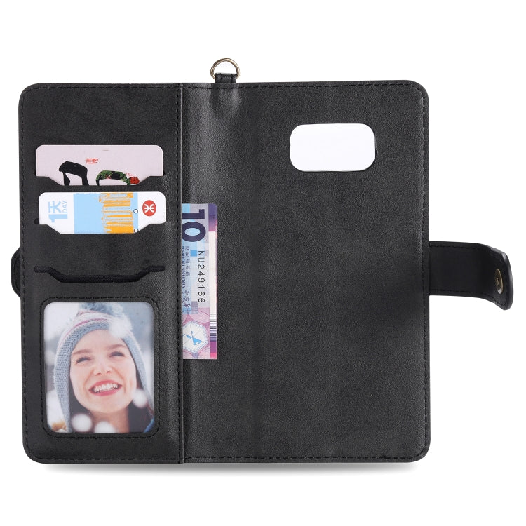 For Galaxy S8 Multifunctional Detachable Magnetic Horizontal Flip Leather Case with Card Slots & Holder & Wallet & Photo Frame