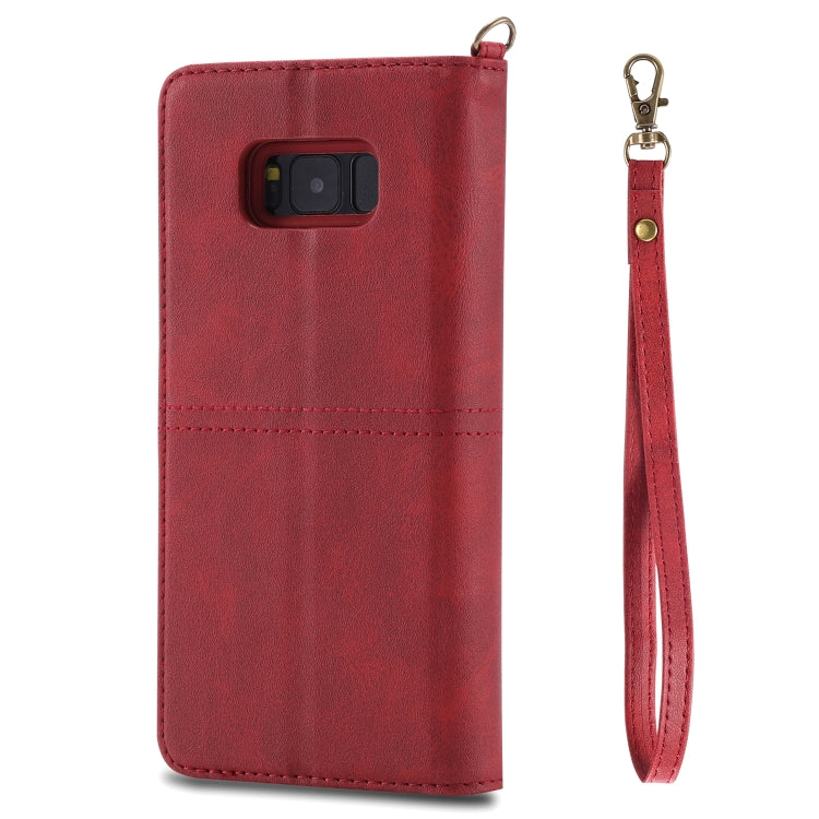 For Galaxy S8 Multifunctional Detachable Magnetic Horizontal Flip Leather Case with Card Slots & Holder & Wallet & Photo Frame