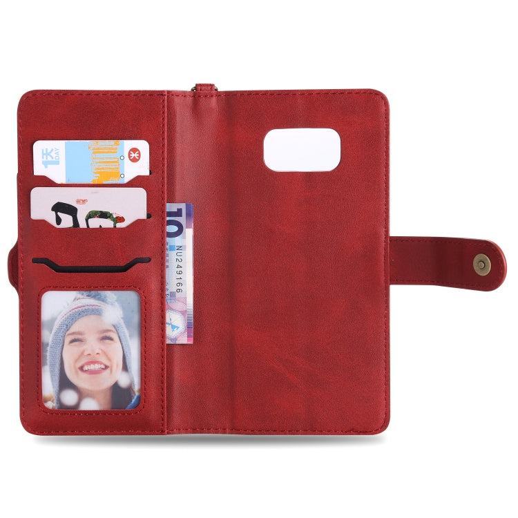 For Galaxy S8 Multifunctional Detachable Magnetic Horizontal Flip Leather Case with Card Slots & Holder & Wallet & Photo Frame