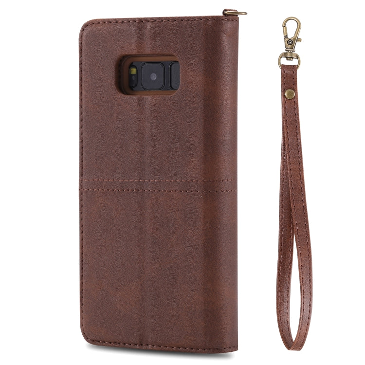 For Galaxy S8 Multifunctional Detachable Magnetic Horizontal Flip Leather Case with Card Slots & Holder & Wallet & Photo Frame