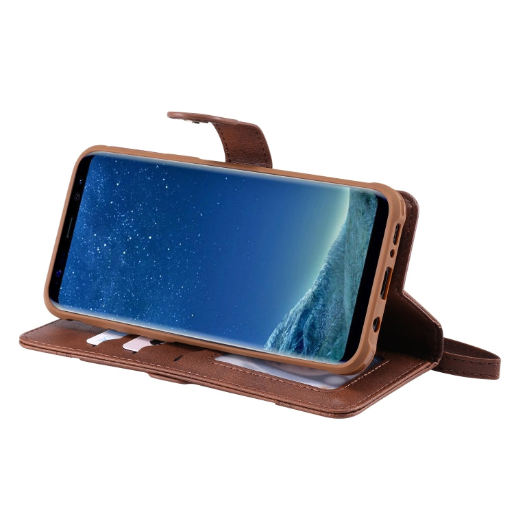 For Galaxy S8 Multifunctional Detachable Magnetic Horizontal Flip Leather Case with Card Slots & Holder & Wallet & Photo Frame