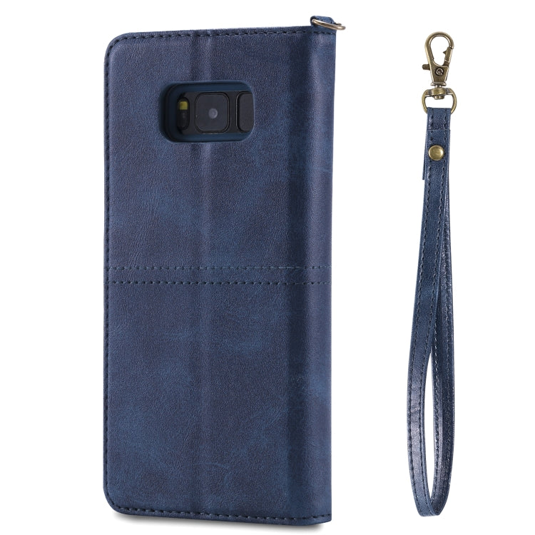For Galaxy S8 Multifunctional Detachable Magnetic Horizontal Flip Leather Case with Card Slots & Holder & Wallet & Photo Frame