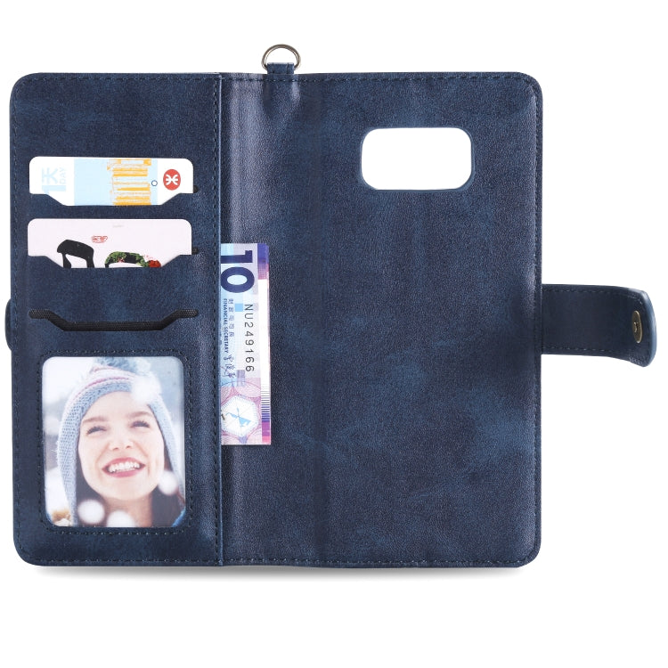 For Galaxy S8 Multifunctional Detachable Magnetic Horizontal Flip Leather Case with Card Slots & Holder & Wallet & Photo Frame