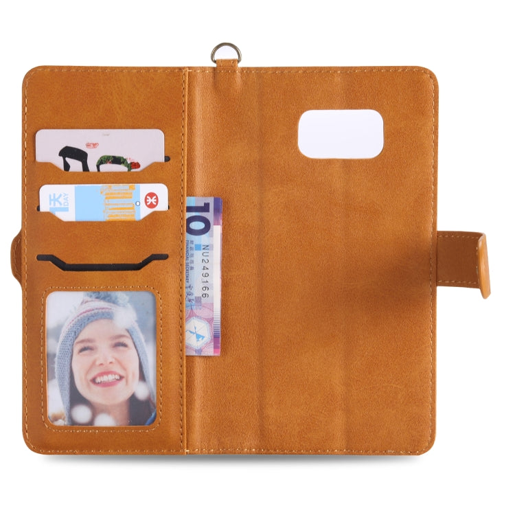 For Galaxy S8 Multifunctional Detachable Magnetic Horizontal Flip Leather Case with Card Slots & Holder & Wallet & Photo Frame