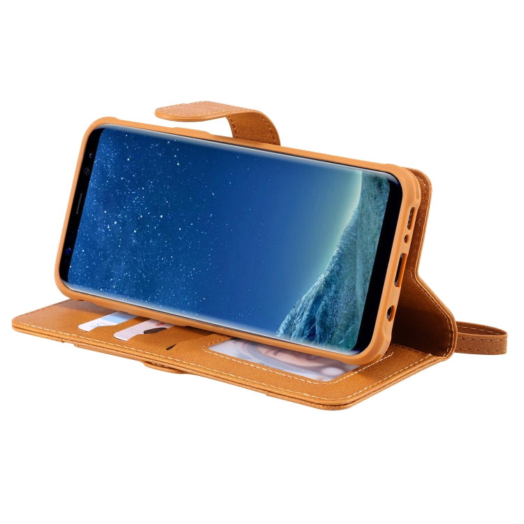 For Galaxy S8 Multifunctional Detachable Magnetic Horizontal Flip Leather Case with Card Slots & Holder & Wallet & Photo Frame