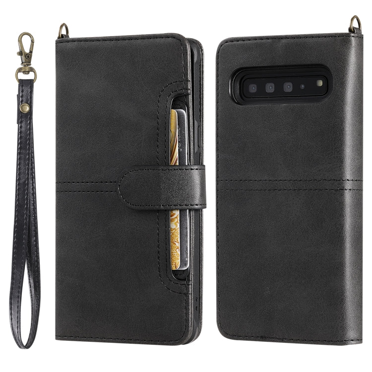 For Galaxy S10 5G Multifunctional Detachable Magnetic Horizontal Flip Leather Case with Card Slots & Holder & Wallet & Photo Frame