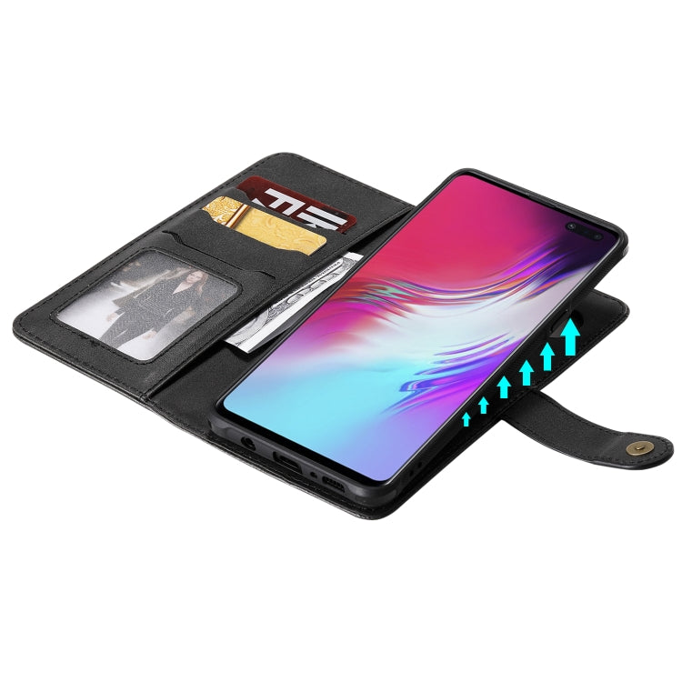 For Galaxy S10 5G Multifunctional Detachable Magnetic Horizontal Flip Leather Case with Card Slots & Holder & Wallet & Photo Frame