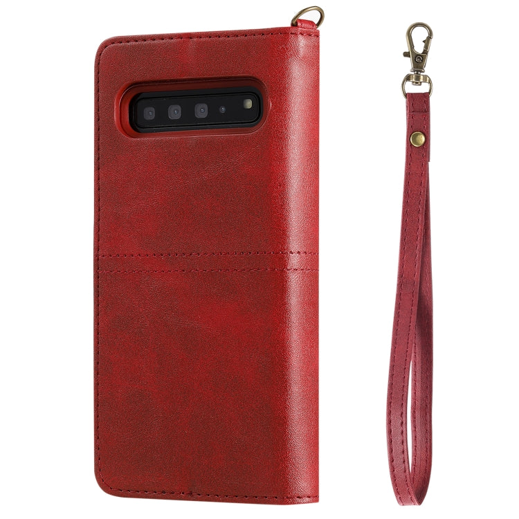 For Galaxy S10 5G Multifunctional Detachable Magnetic Horizontal Flip Leather Case with Card Slots & Holder & Wallet & Photo Frame