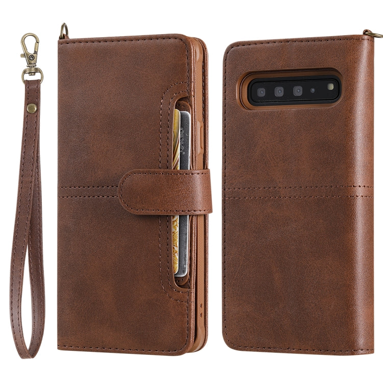For Galaxy S10 5G Multifunctional Detachable Magnetic Horizontal Flip Leather Case with Card Slots & Holder & Wallet & Photo Frame