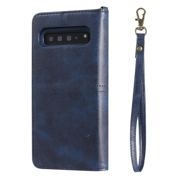 For Galaxy S10 5G Multifunctional Detachable Magnetic Horizontal Flip Leather Case with Card Slots & Holder & Wallet & Photo Frame