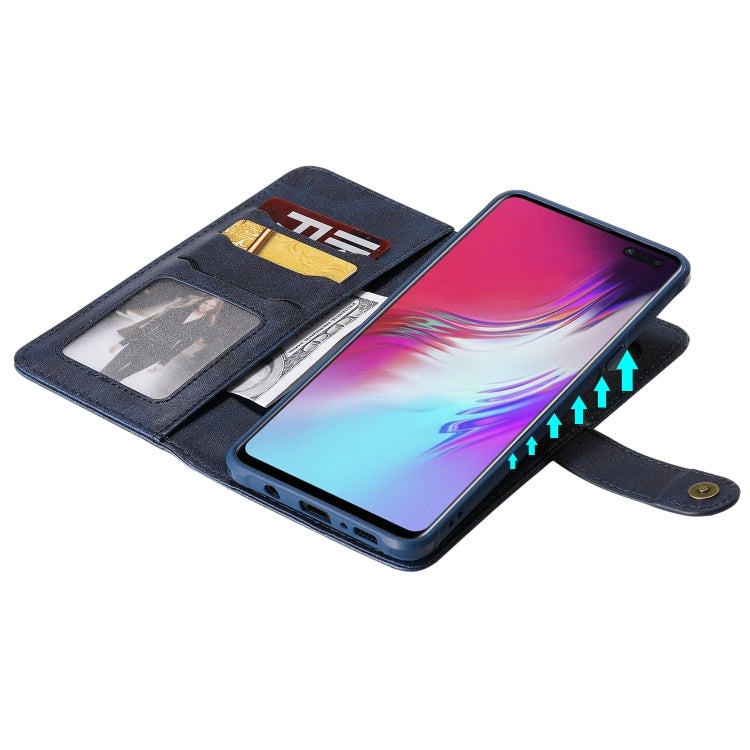 For Galaxy S10 5G Multifunctional Detachable Magnetic Horizontal Flip Leather Case with Card Slots & Holder & Wallet & Photo Frame