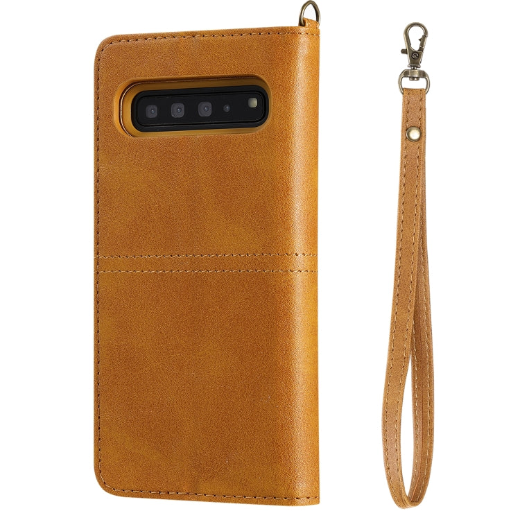 For Galaxy S10 5G Multifunctional Detachable Magnetic Horizontal Flip Leather Case with Card Slots & Holder & Wallet & Photo Frame