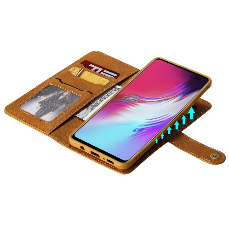 For Galaxy S10 5G Multifunctional Detachable Magnetic Horizontal Flip Leather Case with Card Slots & Holder & Wallet & Photo Frame