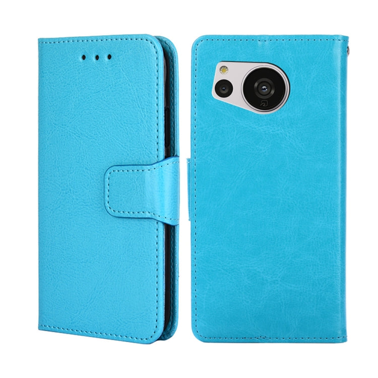 For Sharp Aquos Sense7 Crystal Texture Leather Phone Case