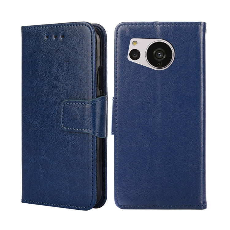 For Sharp Aquos Sense7 Crystal Texture Leather Phone Case