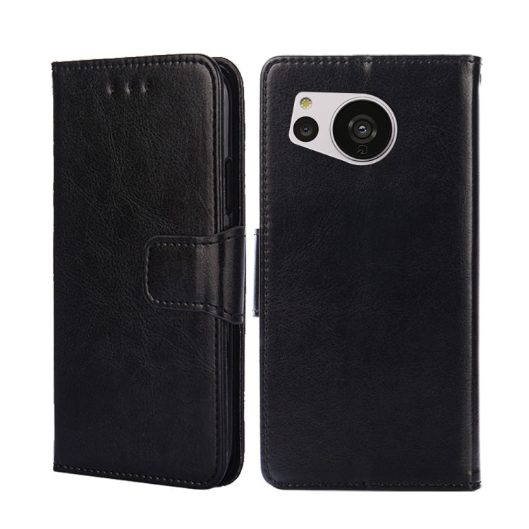 For Sharp Aquos Sense7 Crystal Texture Leather Phone Case