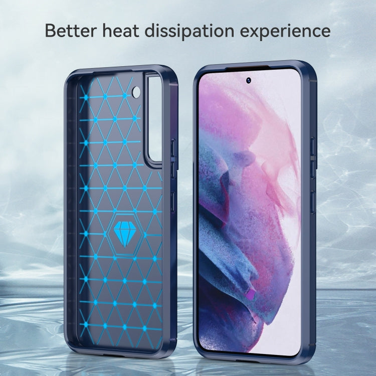 For Samsung Galaxy S23 5G Brushed Texture Carbon Fiber TPU Phone Case