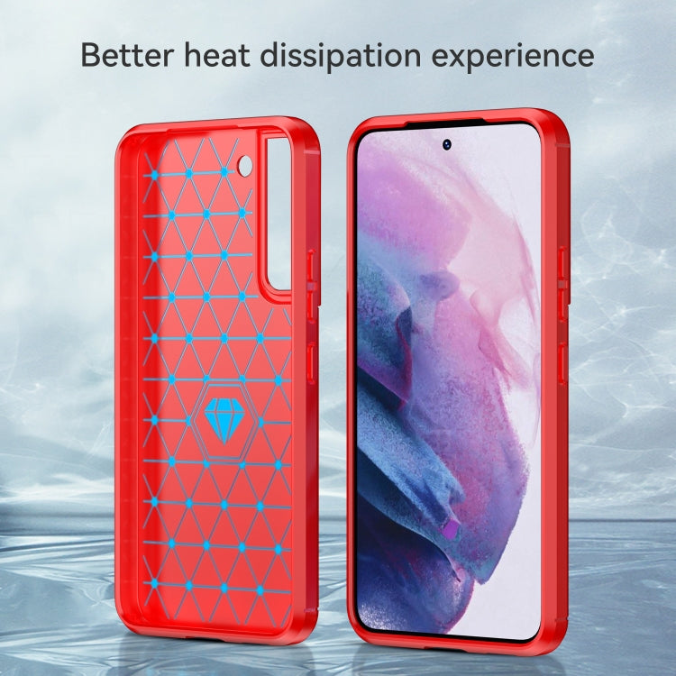 For Samsung Galaxy S23+ 5G Brushed Texture Carbon Fiber TPU Phone Case