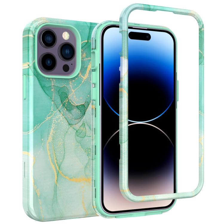 For iPhone 14 Pro Max Varnishing Water Stick TPU + Hard Plastic Phone Case