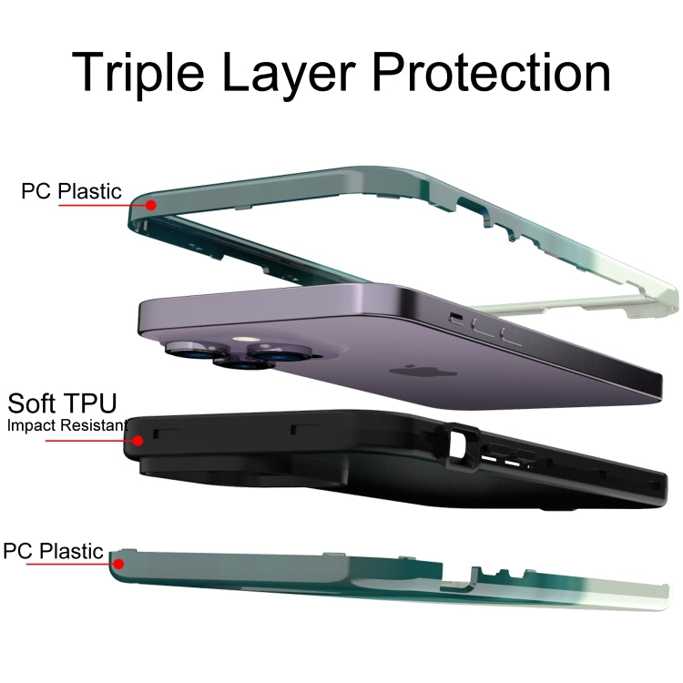 For iPhone 14 Pro Max Varnishing Water Stick TPU + Hard Plastic Phone Case