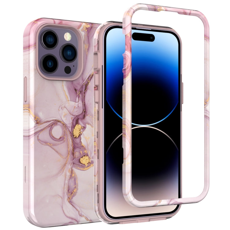 For iPhone 14 Pro Varnishing Water Stick TPU + Hard Plastic Phone Case