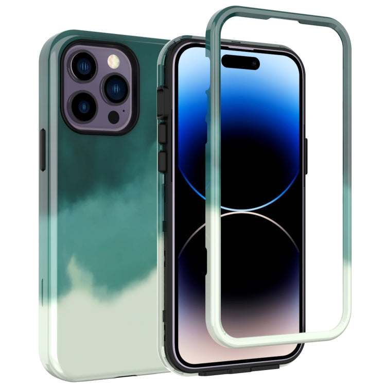 For iPhone 14 Pro Varnishing Water Stick TPU + Hard Plastic Phone Case