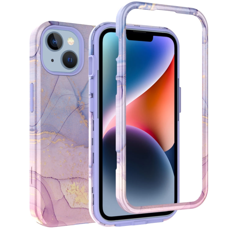 For iPhone 14 Varnishing Water Stick TPU + Hard Plastic Phone Case