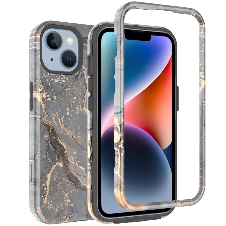 For iPhone 14 Varnishing Water Stick TPU + Hard Plastic Phone Case