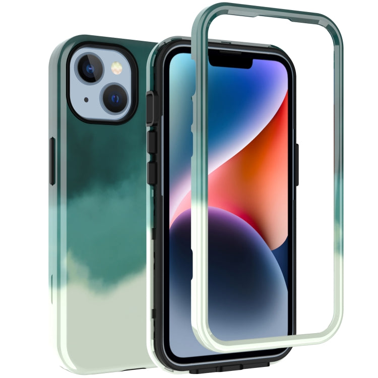 For iPhone 14 Plus Varnishing Water Stick TPU + Hard Plastic Phone Case