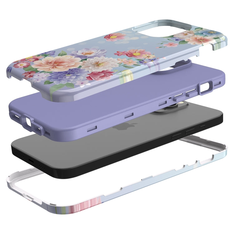For iPhone 13 Pro Max Varnishing Water Stick TPU + Hard Plastic Phone Case