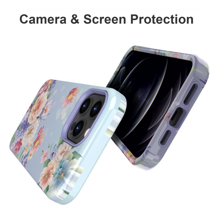 For iPhone 13 Pro Max Varnishing Water Stick TPU + Hard Plastic Phone Case