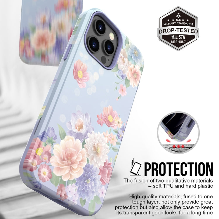 For iPhone 13 Pro Max Varnishing Water Stick TPU + Hard Plastic Phone Case