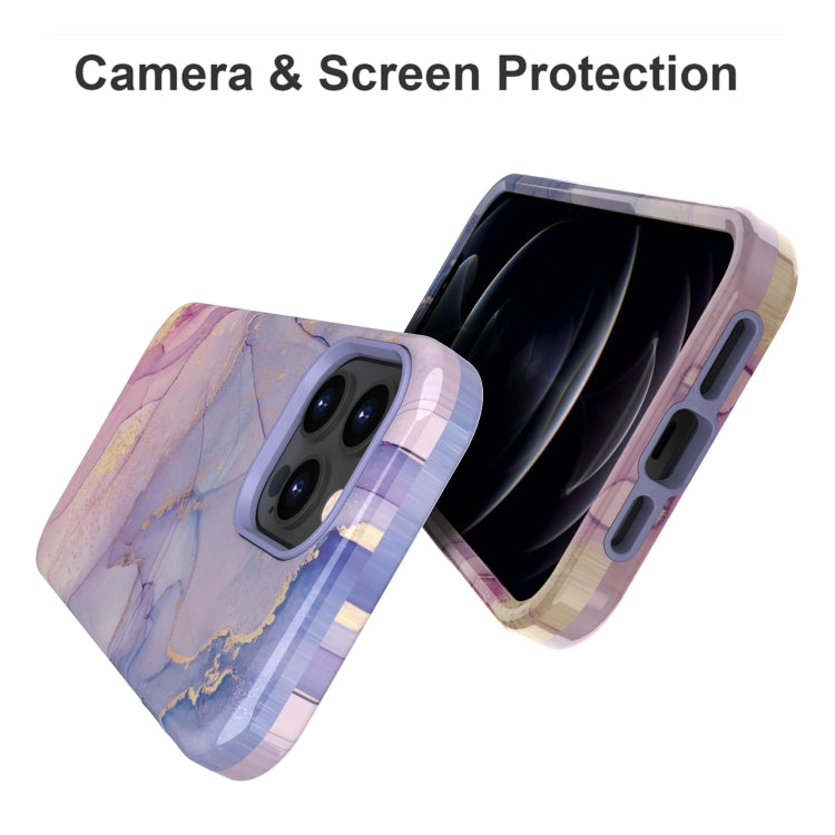 For iPhone 13 Pro Max Varnishing Water Stick TPU + Hard Plastic Phone Case